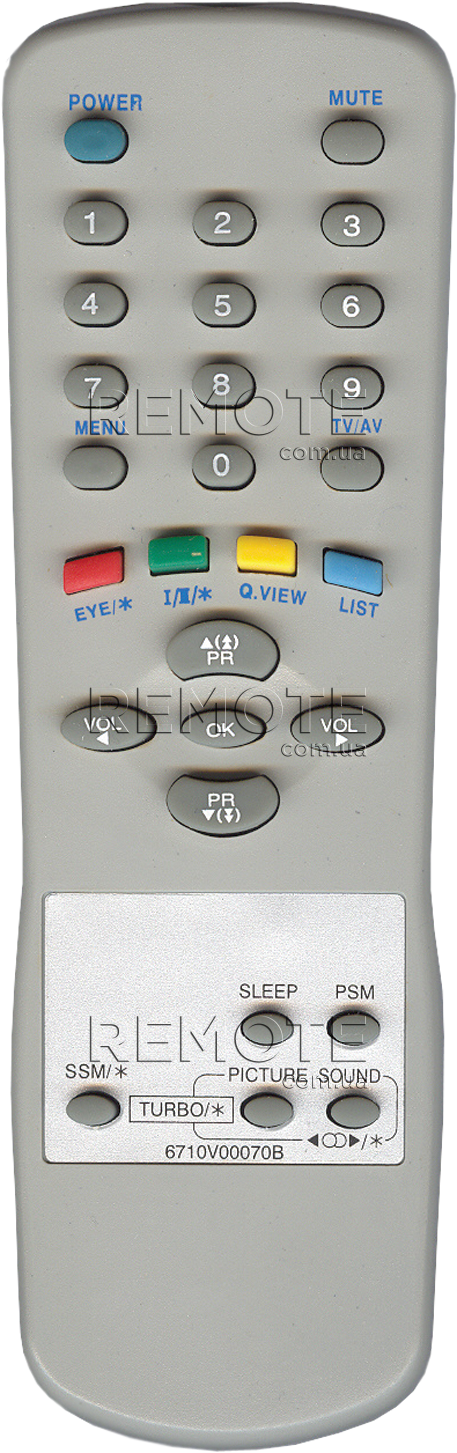 LG 6710V00070B [TV] пульт ДК  для телевізора - магазин Remote - Фото 1