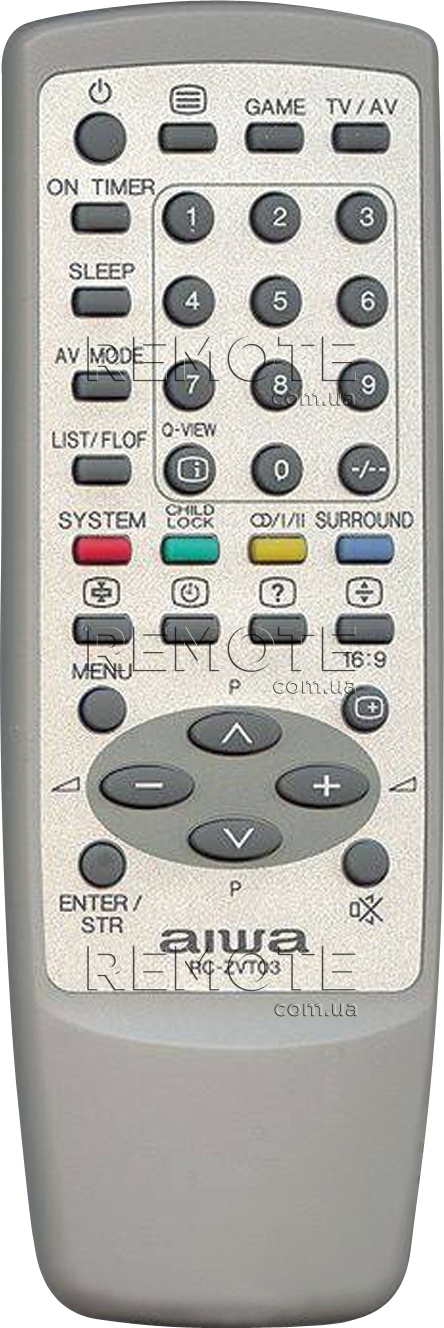 AIWA RC-ZVT03 [TV] пульт ДК  для телевізора - магазин Remote - Фото 1