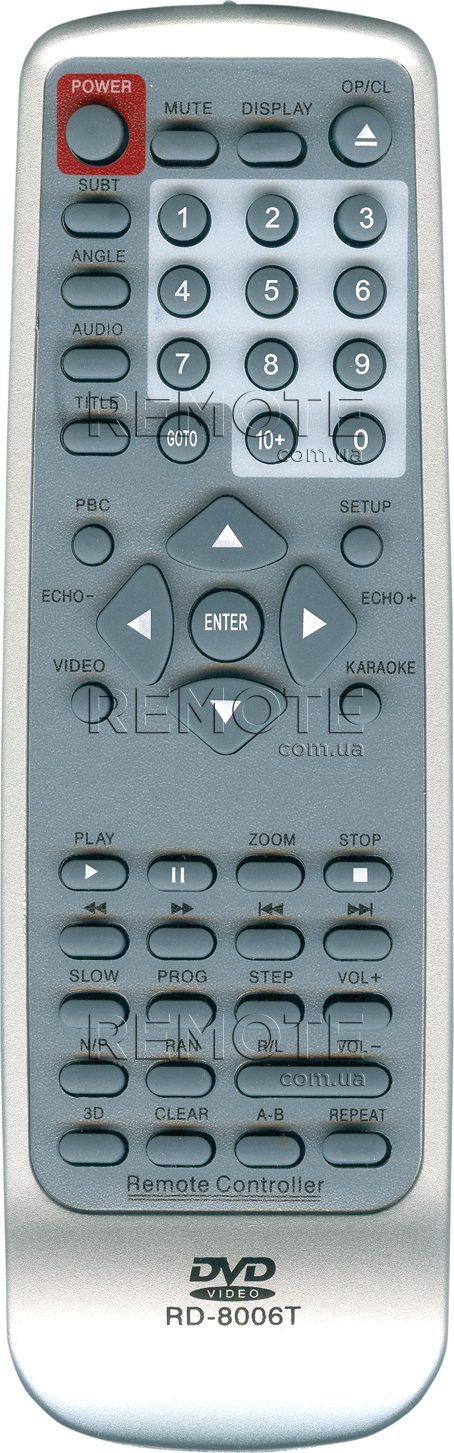 TCL RD8006T [DVD] пульт ДК для DVD та домашніх кінотеатрів - магазин Remote - Фото 1