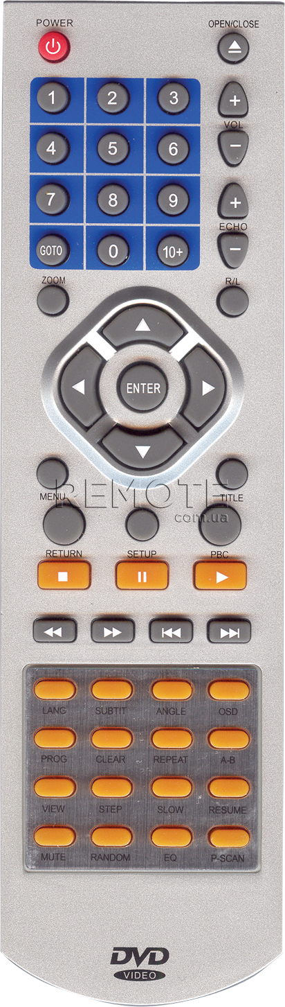 WOKSTER (NORMANN DVX-6838) [DVD] пульт ДК для DVD та домашніх кінотеатрів - магазин Remote - Фото 1