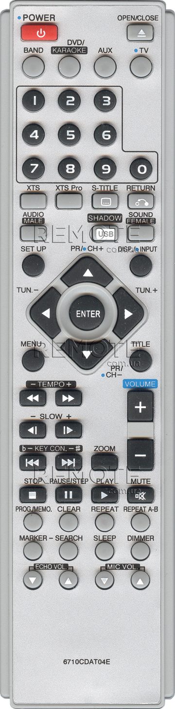 LG 6710CDAT04E [DVD system] пульт ДК для DVD та домашніх кінотеатрів - магазин Remote - Фото 1