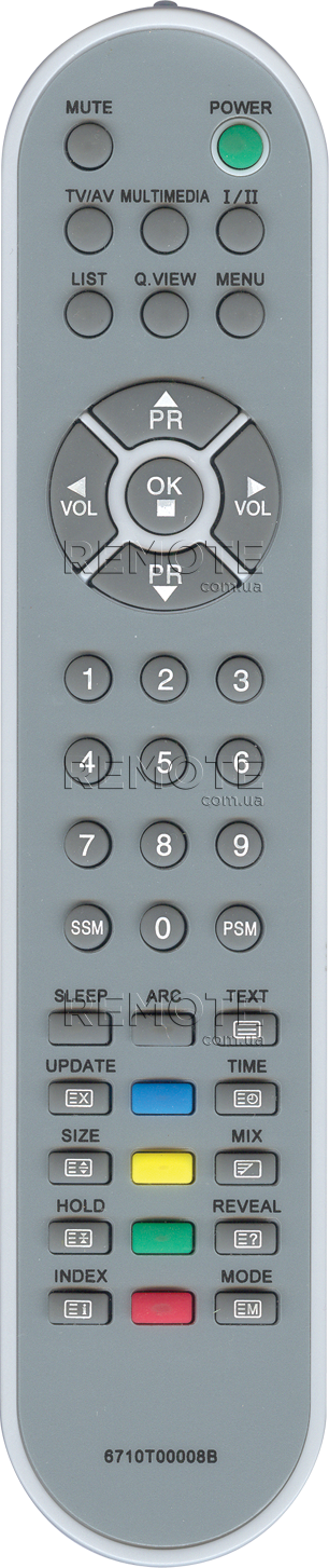 LG 6710T00008B [PLASMA, LCD TV] пульт ДК  для телевізора - магазин Remote - Фото 1