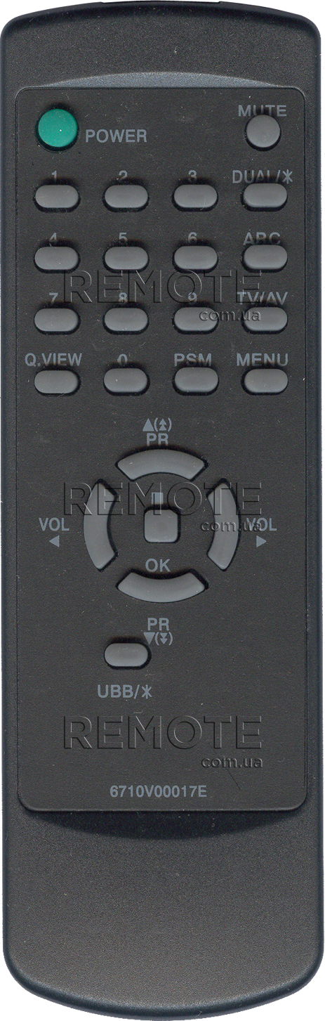 LG 6710V00017E [TV] пульт ДК  для телевізора - магазин Remote - Фото 1