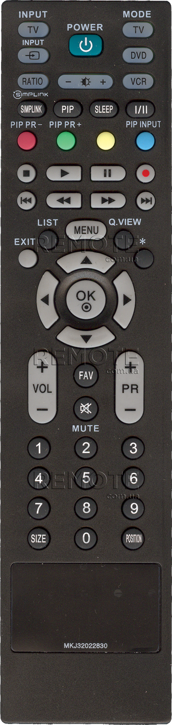 LG MKJ 32022830 [PLASMA, LCD TV] пульт ДК  для телевізора - магазин Remote - Фото 1