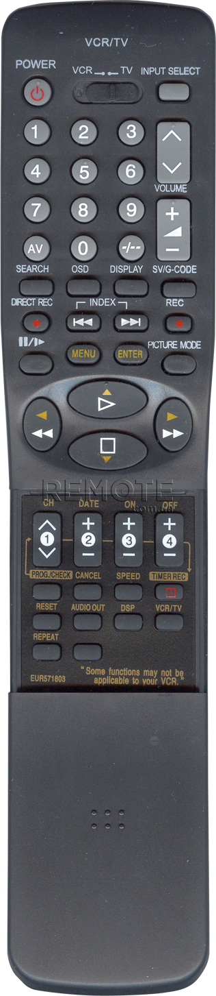 PANASONIC EUR571803/571756 [VCR] пульт ДК для DVD та домашніх кінотеатрів - магазин Remote - Фото 1