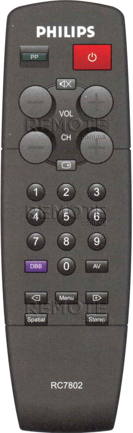 PHILIPS RC-7805 [TV] пульт ДК  для телевізора - магазин Remote - Фото 1