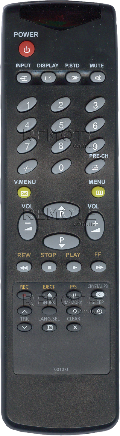 SAMSUNG 00107J / 75J [TV+VCR] пульт ДК  для телевізора - магазин Remote - Фото 1