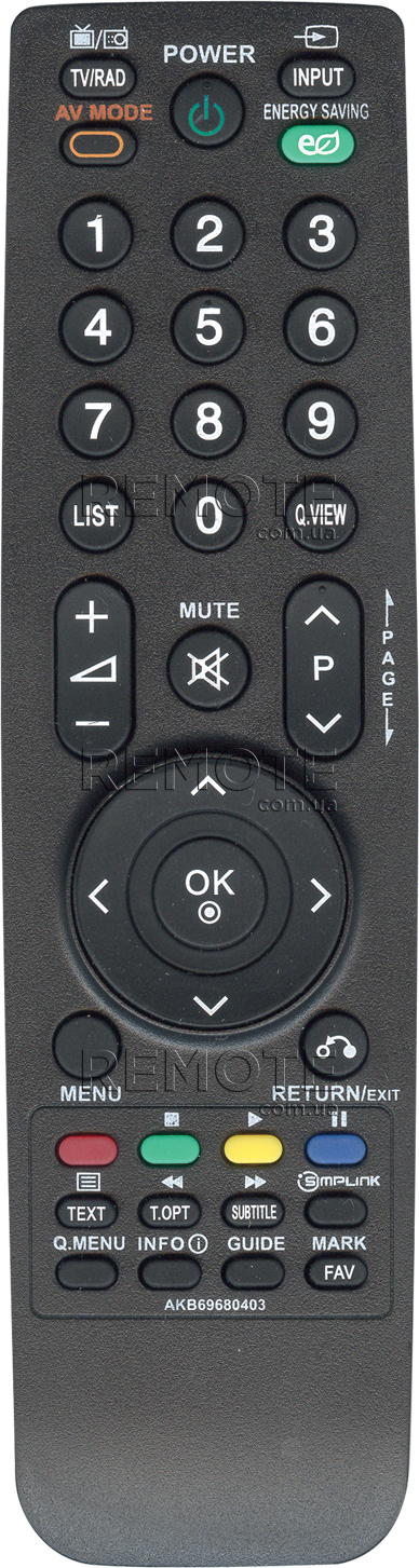 LG AKB69680403 [LCD TV] пульт ДУ  для телевизора - магазин Remote - Фото 1