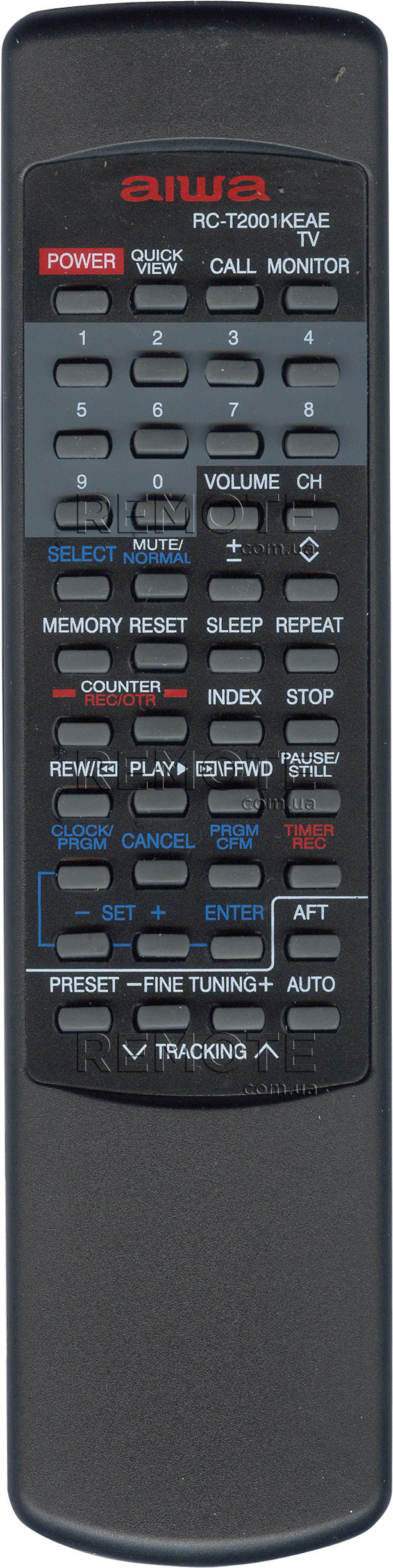AIWA RC-T2001 [TV+VCR] пульт ДК  для телевізора - магазин Remote - Фото 1