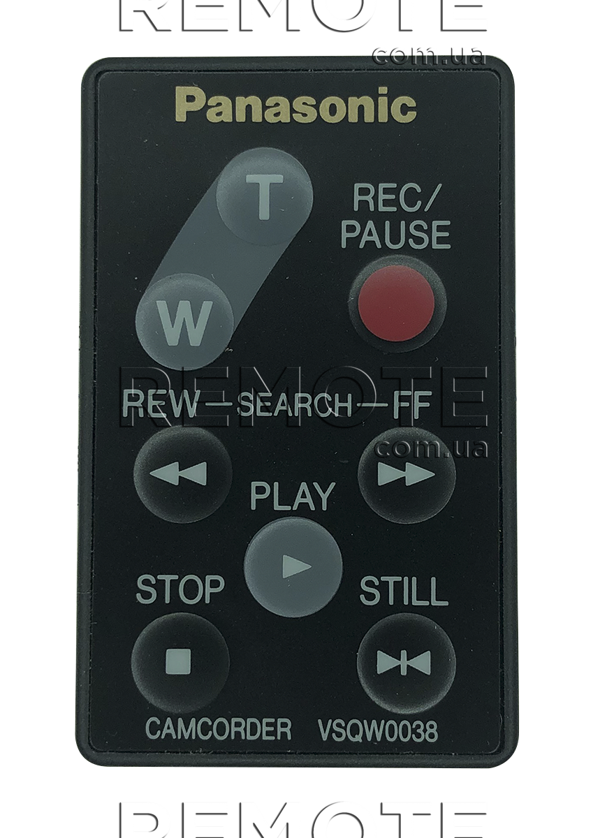 PANASONIC VSQW0038 [CAMCORDER] оригінальний пульт ДК для проекторів - магазин Remote - Фото 1