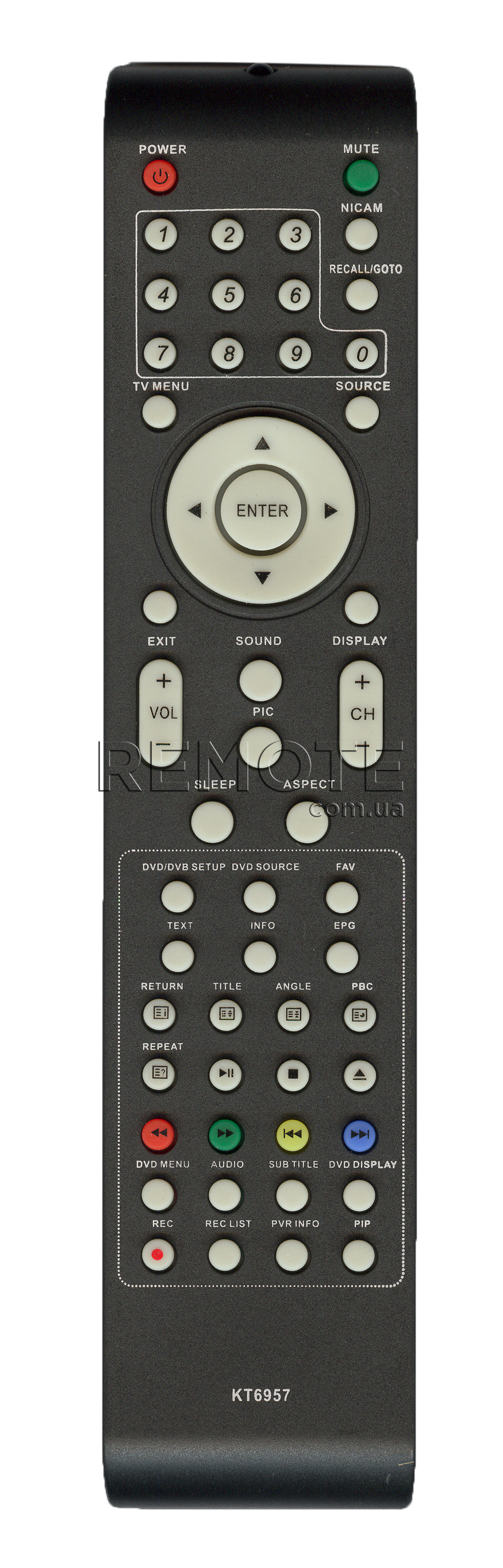 BBK KT6957 / MYSTERY KT6957 [TV+DVD] пульт ДК  для телевізора - магазин Remote - Фото 1