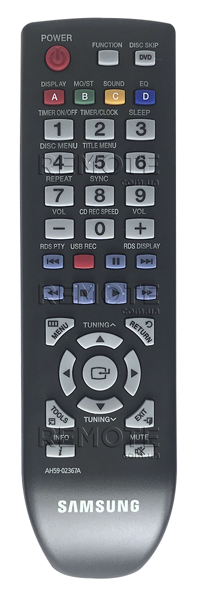SAMSUNG AH59-02367A [AUX] оригинальный пульт ДУ для музыкальных центров и аудио техники - магазин Remote - Фото 1