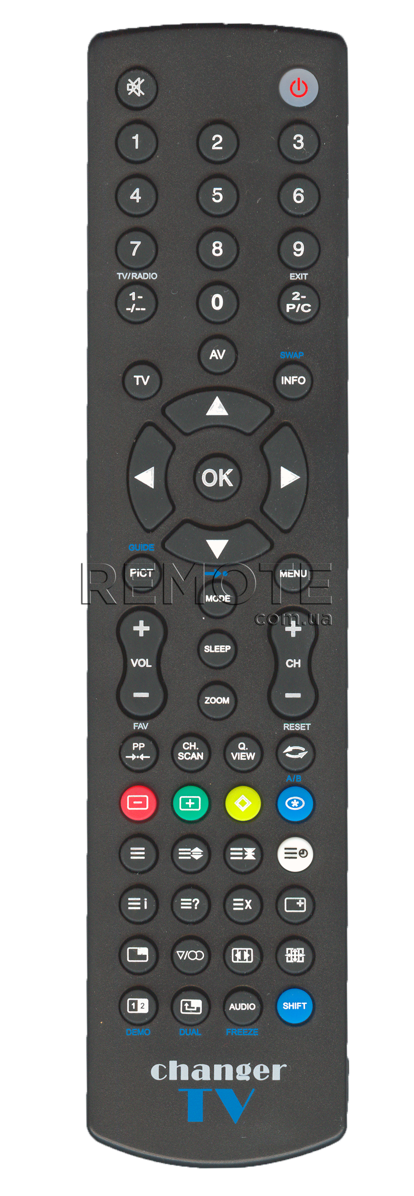 CHANGER TV [UNIVERSAL] оригінальний пульт ДК універсальні - магазин Remote - Фото 1