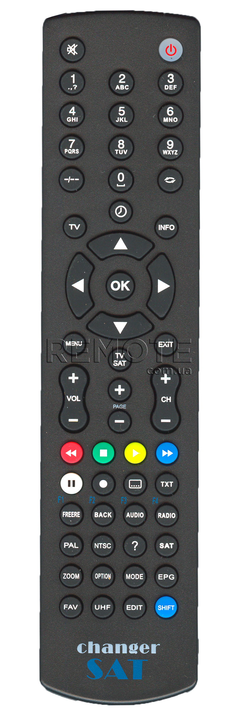 CHANGER SAT [UNIVERSAL] оригінальний пульт ДК універсальні - магазин Remote - Фото 1