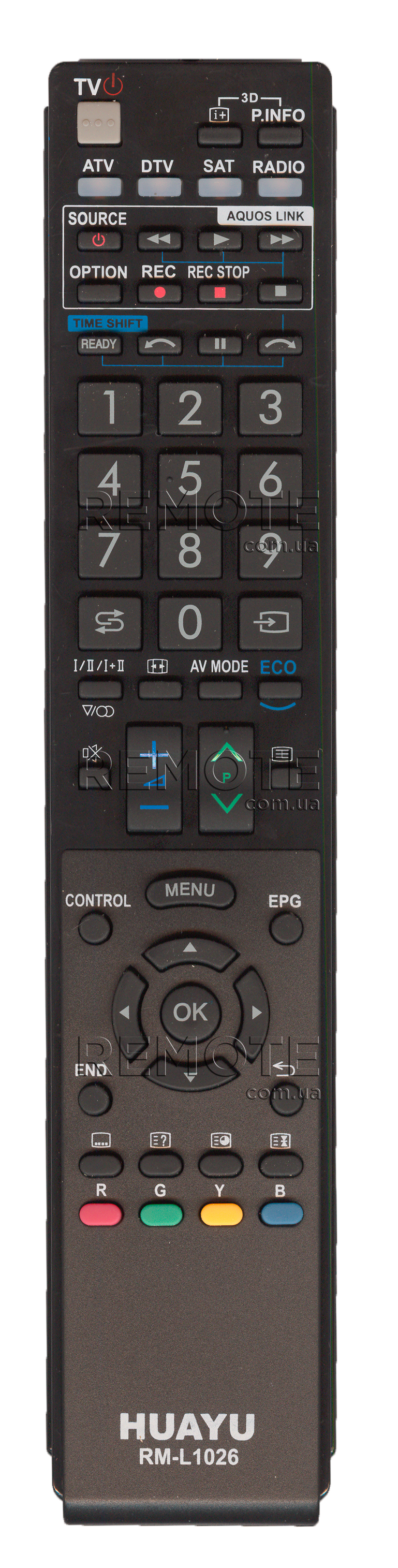 HUAYU SHARP RM-L1026 TV універсальний [UNIVERSAL] оригінальний пульт ДК універсальні - магазин Remote - Фото 1