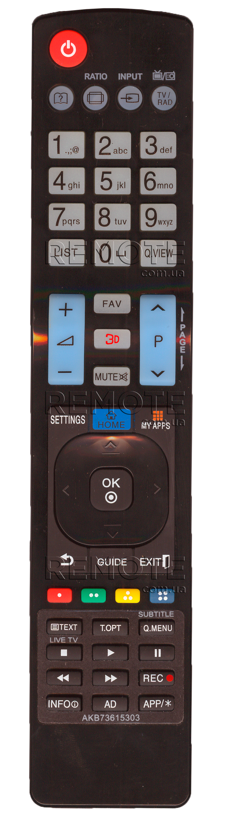 LG AKB73615303 [TV] пульт ДК  для телевізора - магазин Remote - Фото 1