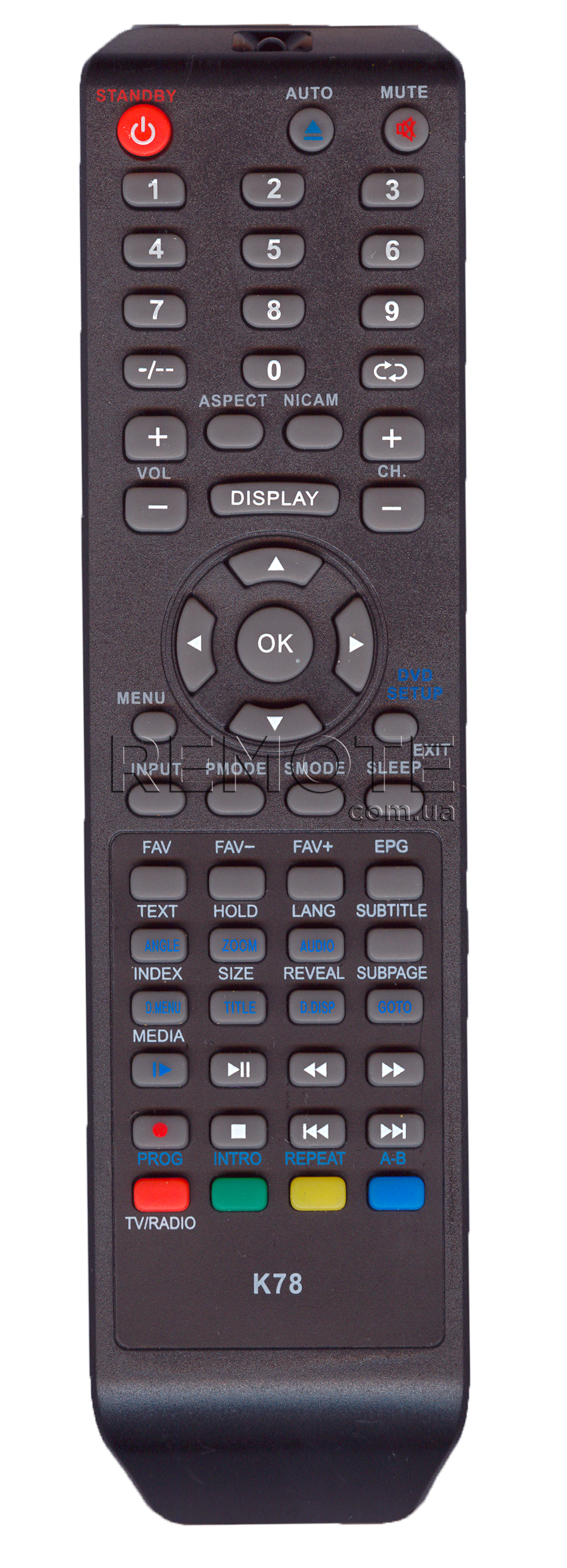 HYUNDAI / BRAVIS K78 [TV] пульт ДК  для телевізора - магазин Remote - Фото 1