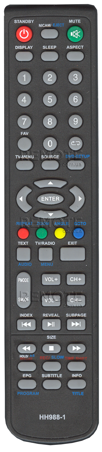 IZUMI HH988-1 [TV] пульт ДК  для телевізора - магазин Remote - Фото 1