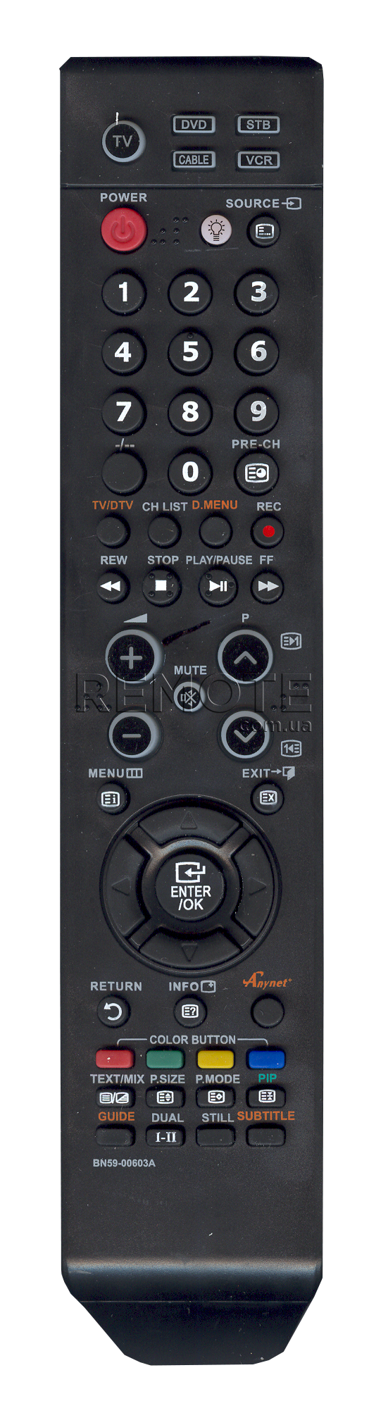 SAMSUNG BN59-00603A [LCD,LED TV] пульт ДК  для телевізора - магазин Remote - Фото 1