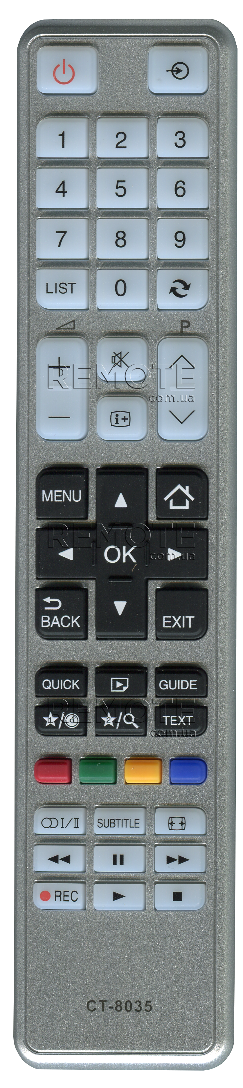TOSHIBA CT-8035 [LCD, LED TV] пульт ДК  для телевізора - магазин Remote - Фото 1