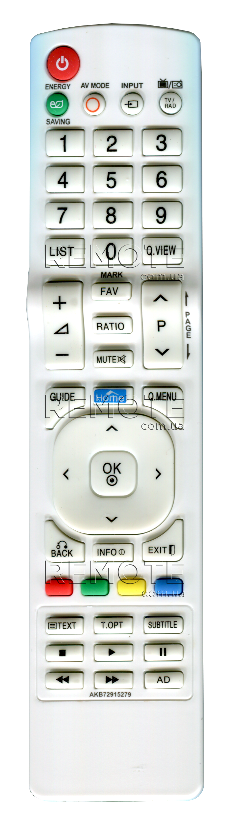 LG AKB72915279 [LCD TV] пульт ДК  для телевізора - магазин Remote - Фото 1