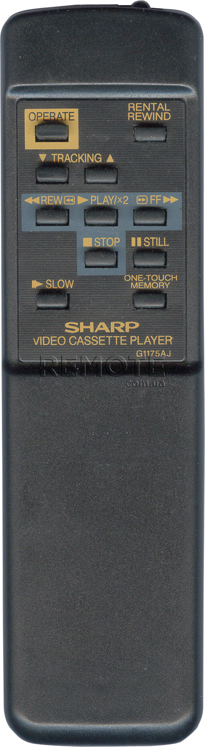 SHARP G1175 [VCR] пульт ДК для DVD та домашніх кінотеатрів - магазин Remote - Фото 1