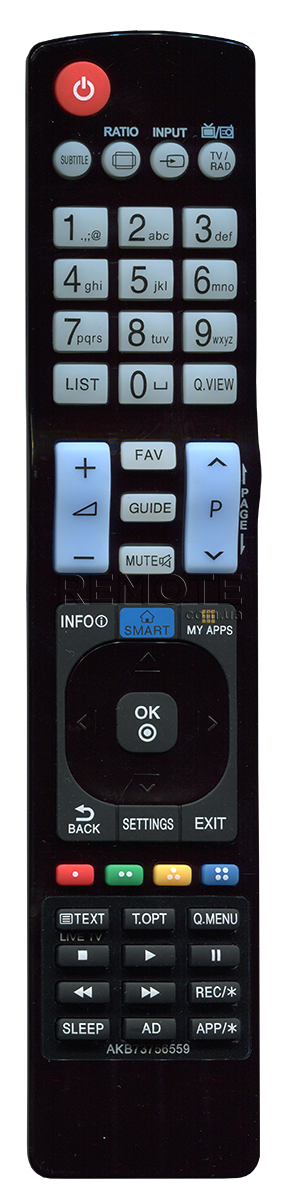 LG AKB73756559  [LED, LCD TV]  пульт ДК  для телевізора - магазин Remote - Фото 1