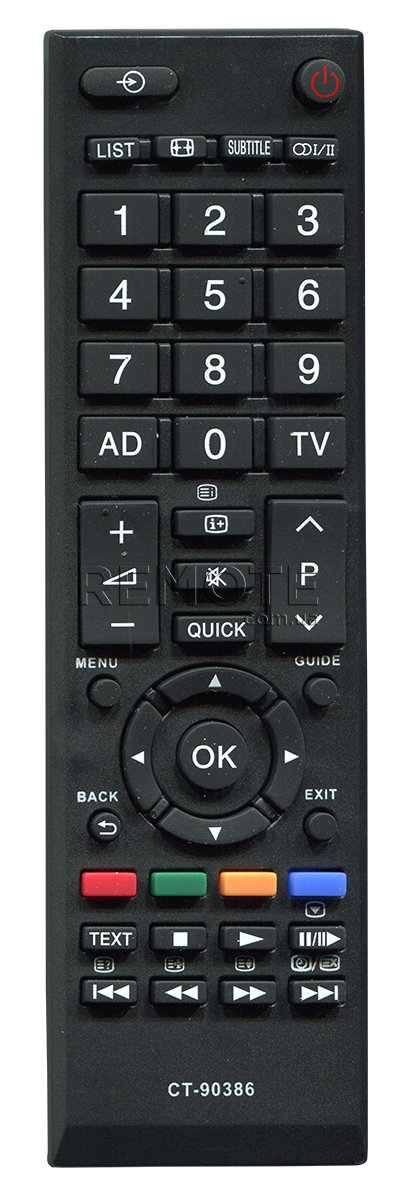TOSHIBA CT-90386 [PLASMA, LCD TV] пульт ДК  для телевізора - магазин Remote - Фото 1