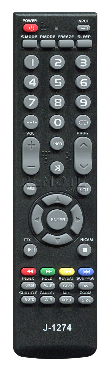 SUPRA / AKAI  J-1274 [TV] пульт ДК  для телевізора - магазин Remote - Фото 1