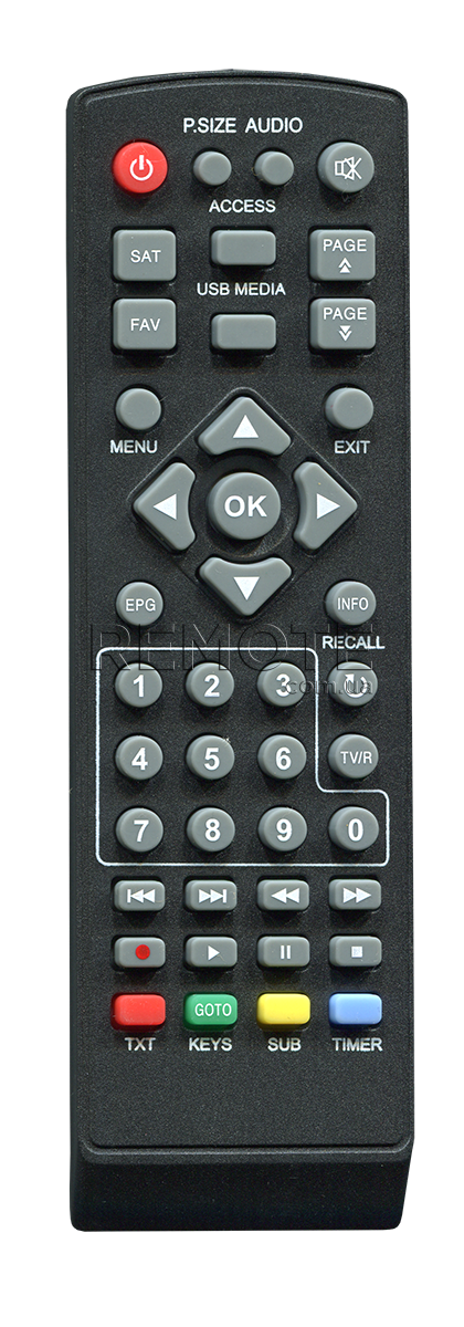 TIGER  F1 HD  OpenFox X6 S2 MINI [SAT] пульт ДК для супутникових та кабельних тюнерів - магазин Remote - Фото 1