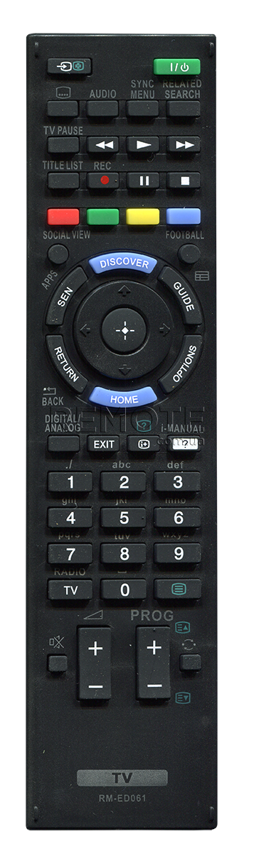 SONY RM-ED061 [LCD LED TV] пульт ДК  для телевізора - магазин Remote - Фото 1