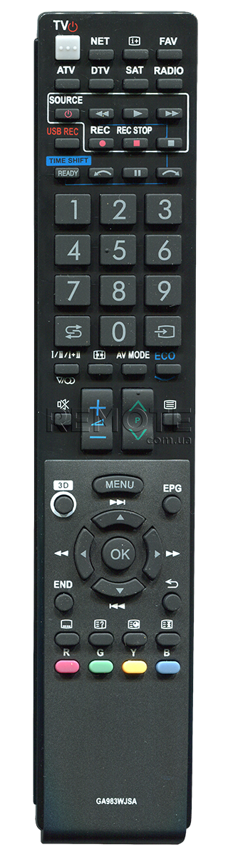 SHARP GA983WJSA AQUA [PLASMA, LCD TV] пульт ДК  для телевізора - магазин Remote - Фото 1