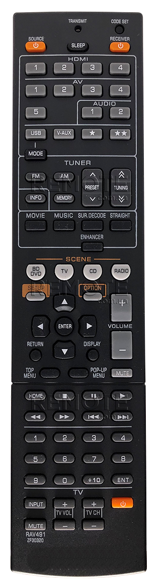 YAMAHA RAV491 [A/V RECEIVER] пульт ДК для музичних центрів та аудіо техніки - магазин Remote - Фото 1