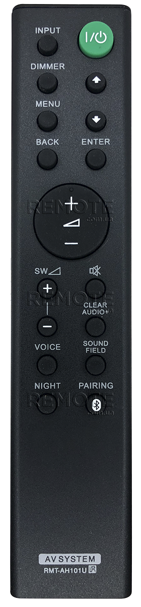 SONY RMT-AH101U SOUNDBAR  [AUX] пульт ДК до акустичної системи саундбар - магазин Remote - Фото 1