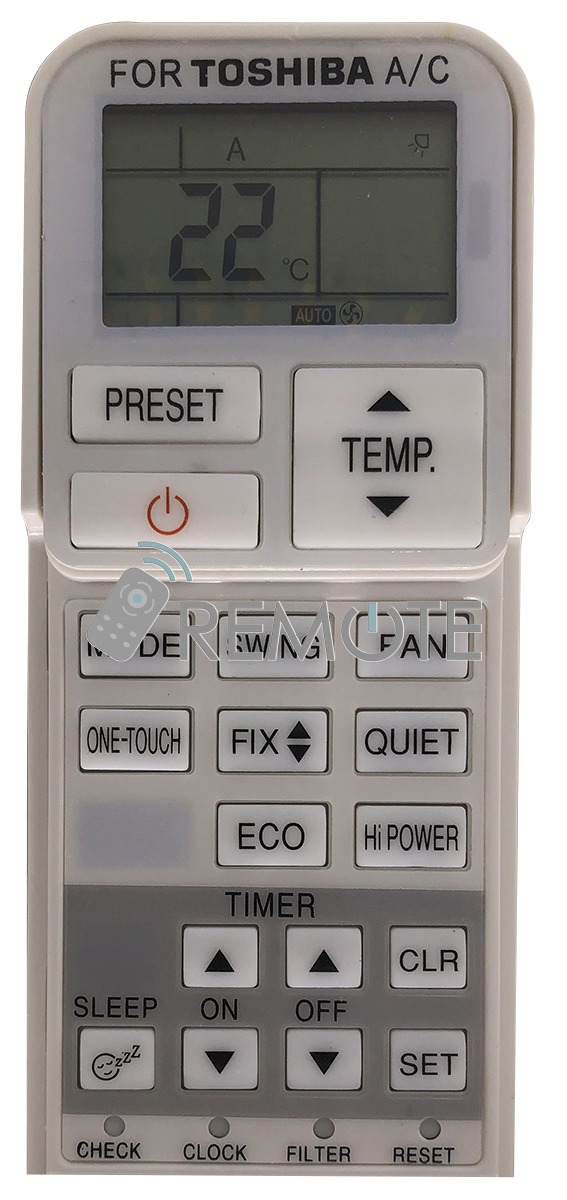 TOSHIBA X-POWER пульт ДК для кондиціонера для кондиціонерів - магазин Remote - Фото 1