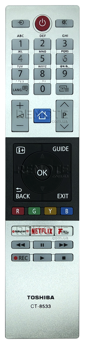 TOSHIBA CT-8533 [LCD, LED TV] пульт ДК  для телевізора - магазин Remote - Фото 1