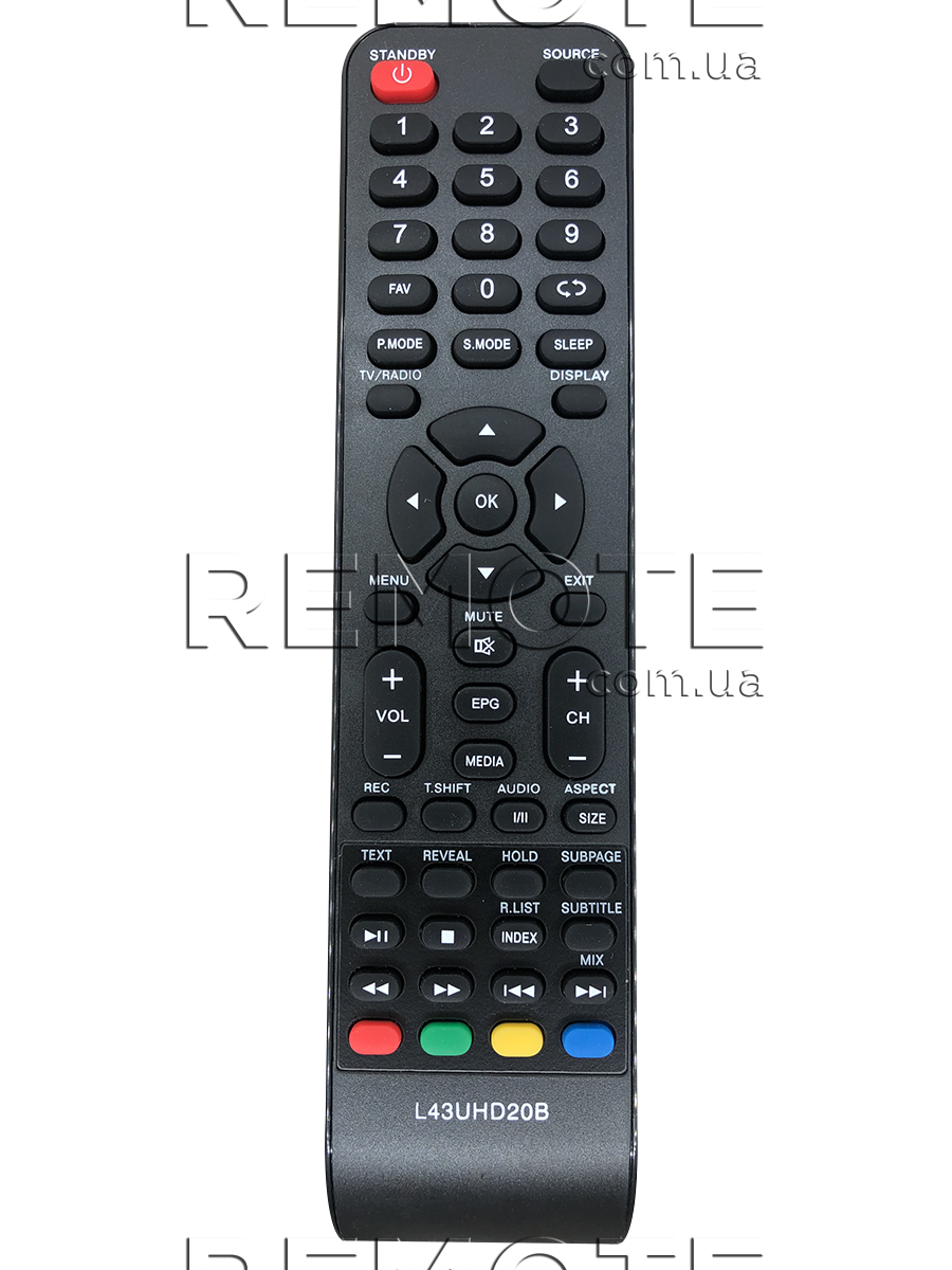 VINGA L43FHD20B [LCD, LED TV ] пульт ДУ  для телевизора - магазин Remote - Фото 1