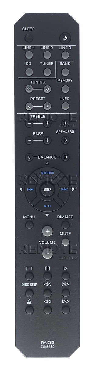 Yamaha RAX33 (ZU49260) [A/V RECEIVER] пульт ДУ для музыкальных центров и аудио техники - магазин Remote - Фото 1
